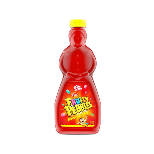 Mrs. Butterworth's Fruity Pebbles Flavored Pancake Syrup, 710ml