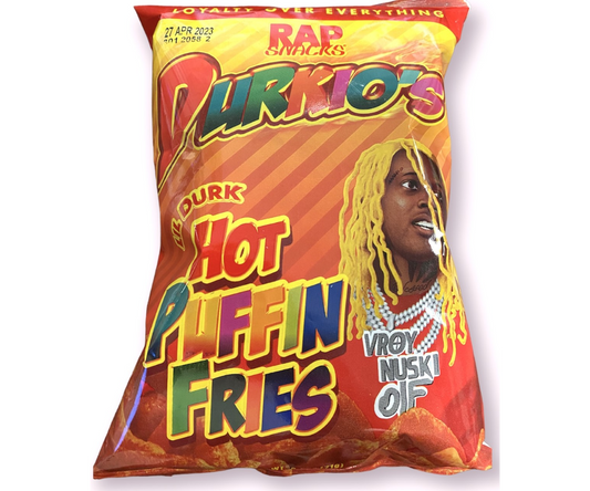 Rap Snacks Durkios lil Durk Hot Puffin Fries 71g 2.50z